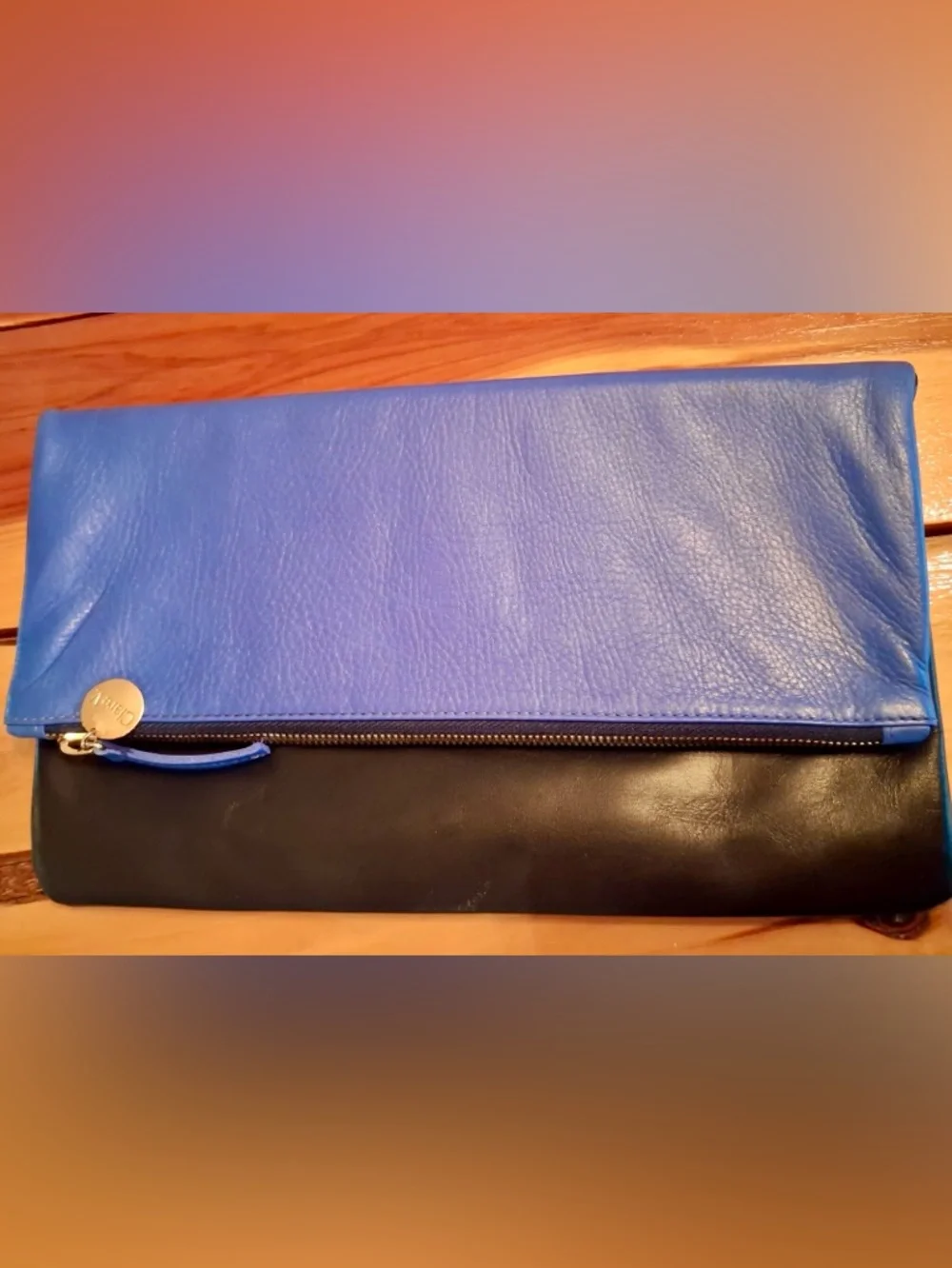 Clare V. Fold-over Color Block Clutch